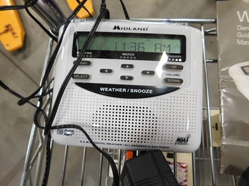 lot 105 image: Large Lot of Weather Radios