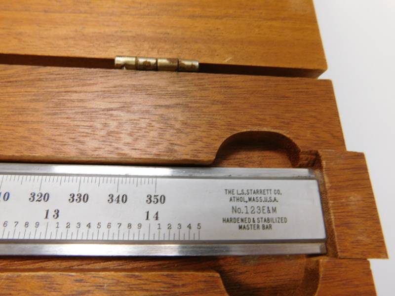 lot 143 image: Starrett Co Satin Chrome Vernier Tool