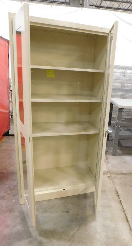 lot 215 image: Uline Storage Cabinet - 36(w) x 72(h) x 18(d)