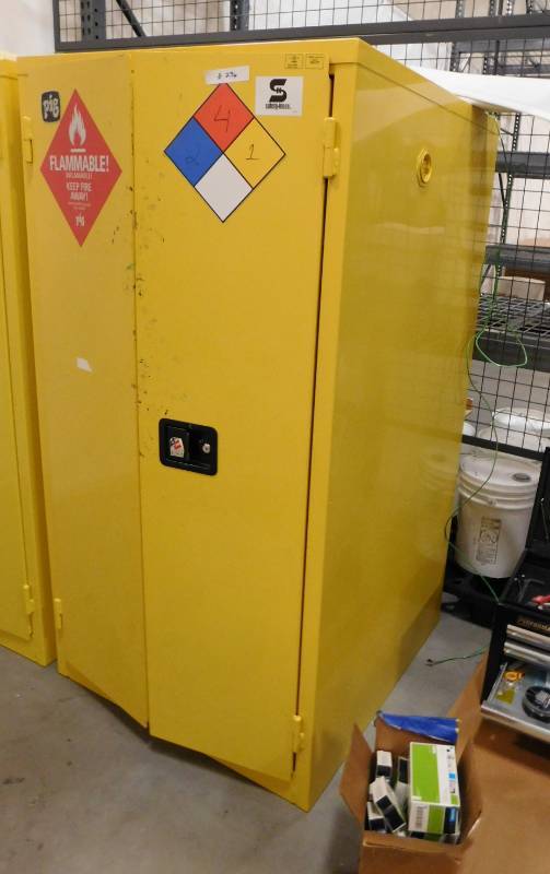lot 236 image: PIG Flammable Safety Cabinets - 34.5(w) x 66(h) x 34.5(d)