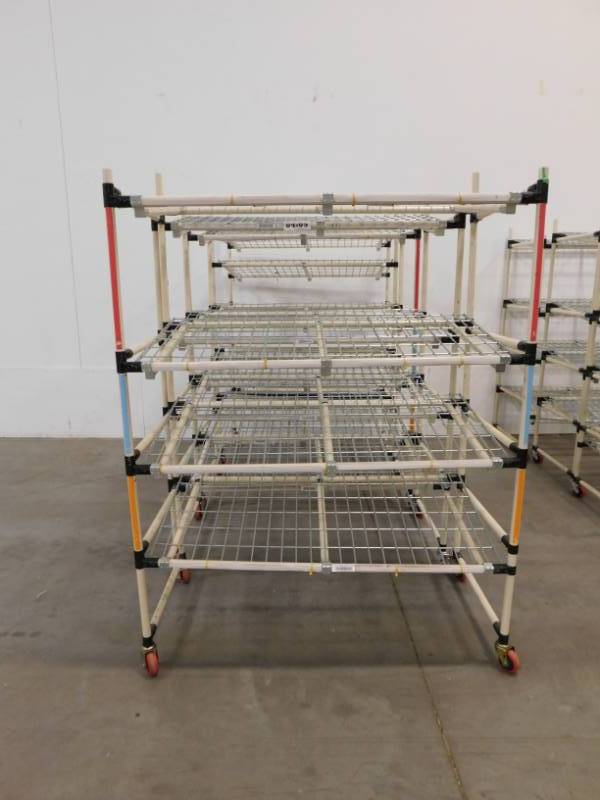 lot 305 image: Four Rolling Storage Carts #1 - 50(w) x 69(h) x 24(d)