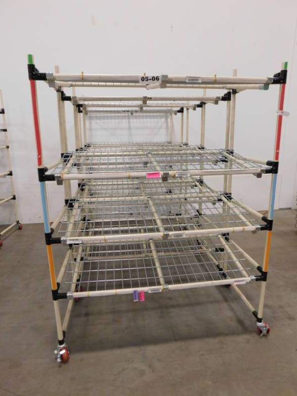 lot 306 image: Four Rolling Storage Carts #2 - 50(w) x 69(h) x 24(d)