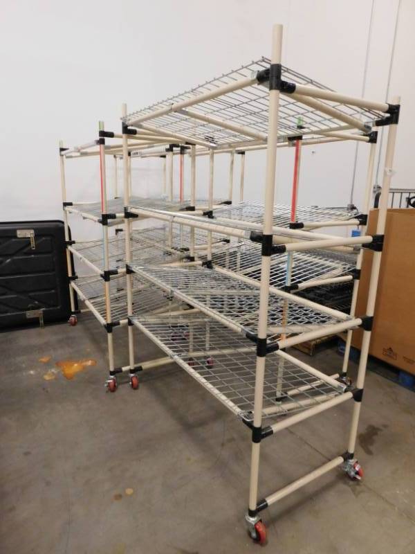 lot 308 image: Four Rolling Storage Carts #3 - 50(w) x 69(h) x 24(d)