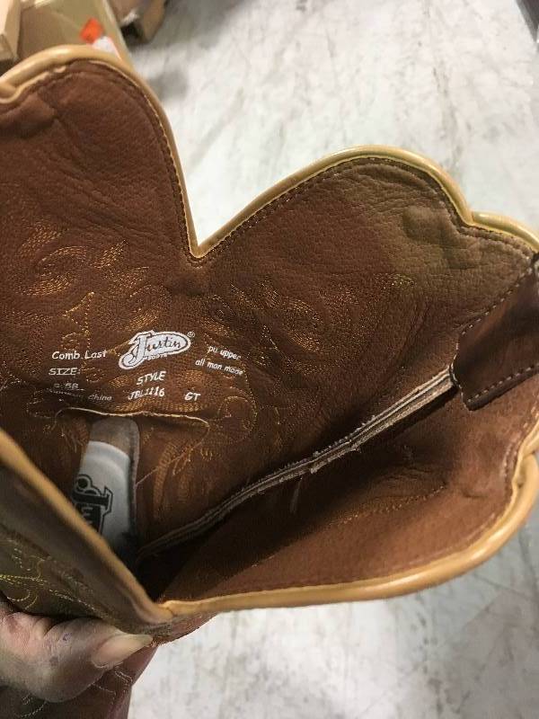 lot 15 image: Justin Boots Womens Farm Ranch JBL1116 12-Inch Boots ZS 8.5B
