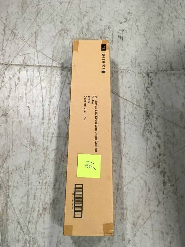 lot 16 image: Commercial Electric 24 in. LED Bronze Direct Wire Under Cabinet Light