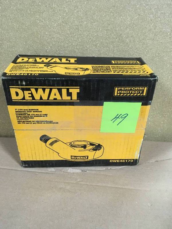 lot 49 image: Dewalt DWE Surface Grinding Dust Shroud