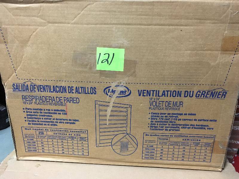 lot 121 image: 12 in. x 20 in. x 12 in. Return Air Filter Box