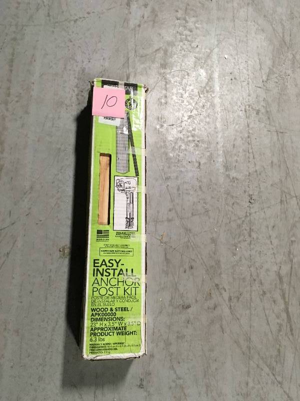 lot 10 image: Gibraltar Mailboxes 23 in. Anchor Post Accessory Kit
