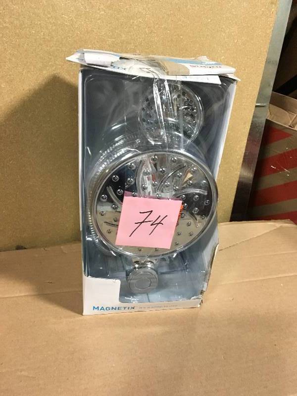 lot 74 image: MOEN Attract 6-Spray 1.75 GPM Hand Shower and Showerhead Combo Kit with Magnetix in Chrome