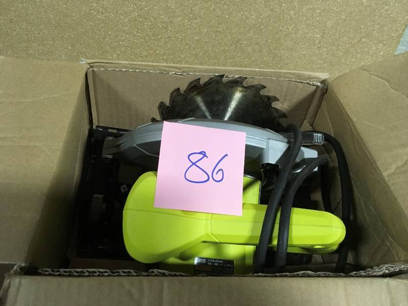 lot 86 image: RYOBI 13 Amp 7-14 in. Circular Saw