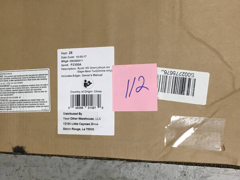 lot 112 image: TOOL ONLY ONE 9 in. 18-Volt Lithium-Ion Cordless Battery Edger 