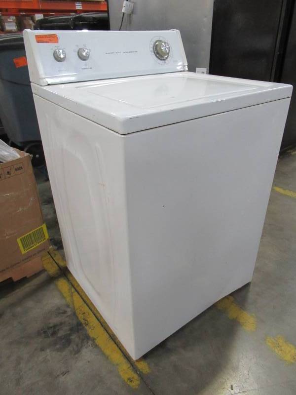 lot 4A image: USED Roper 3.5-cu ft High-Efficiency Top-Load Washer with Agitator (White) RTW4516FW - Does not work
