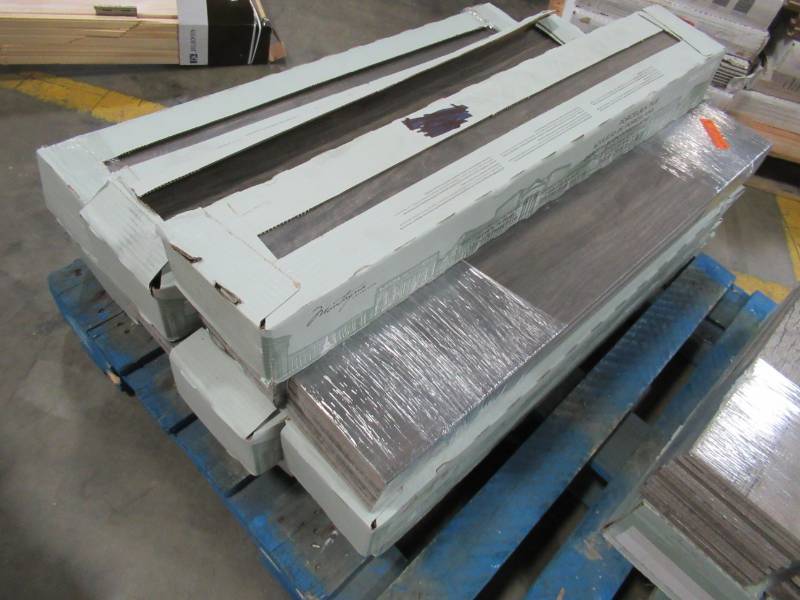 lot 161 image: Approximately 13 Cases of MARAZZI Montagna Rockwood 6 in. x 36 in. Glazed Porcelain Floor and Wall Tile (14.50 sq. ft.  case), MT35636HD1PR