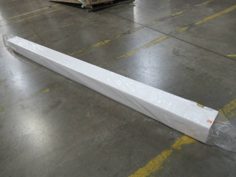 lot 118 image: RDI Crossover 6 in. x 6 in. x 108 in. Vinyl Post Sleeve in White, Model 73018731