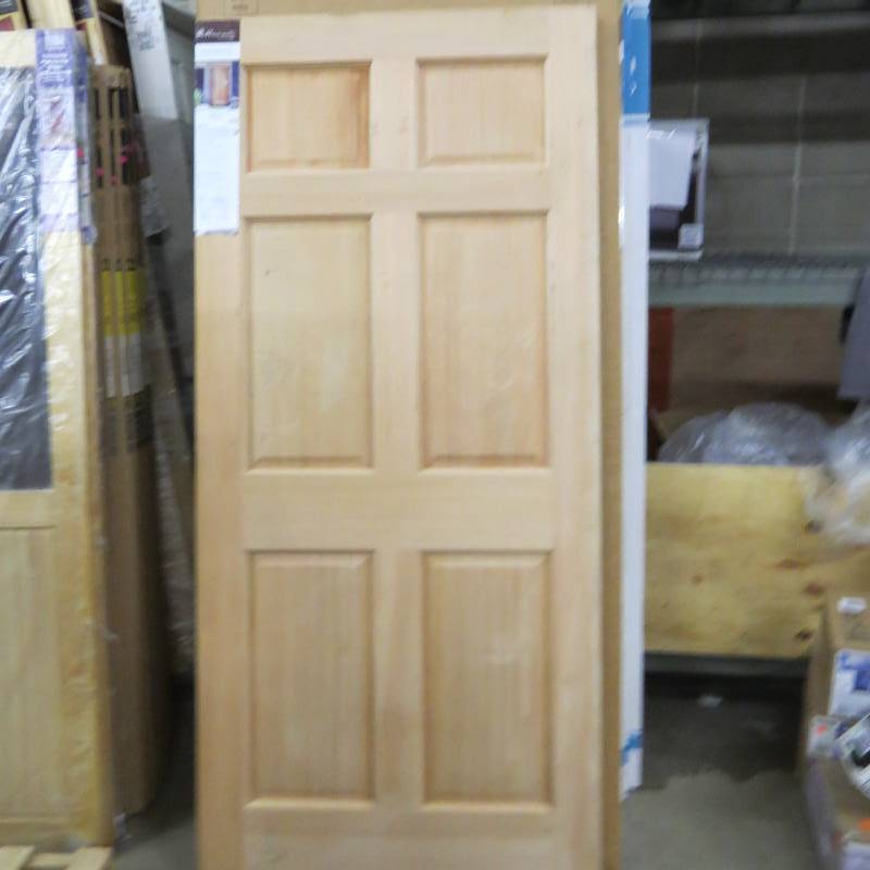 lot 8 image: Masonite Universal Reversable Wood Pre-Hung Entry Door with Insulating Core