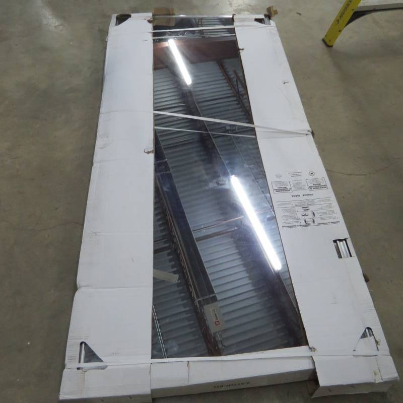lot 40 image: Reliabilt Framed Siding Mirror Closet Door - Nickel Finish