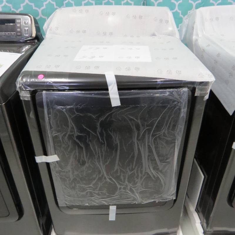 lot 53 image: Samsung - 7.4 cu ft - Front-Load Electric Dryer - in Black Stainless Steel