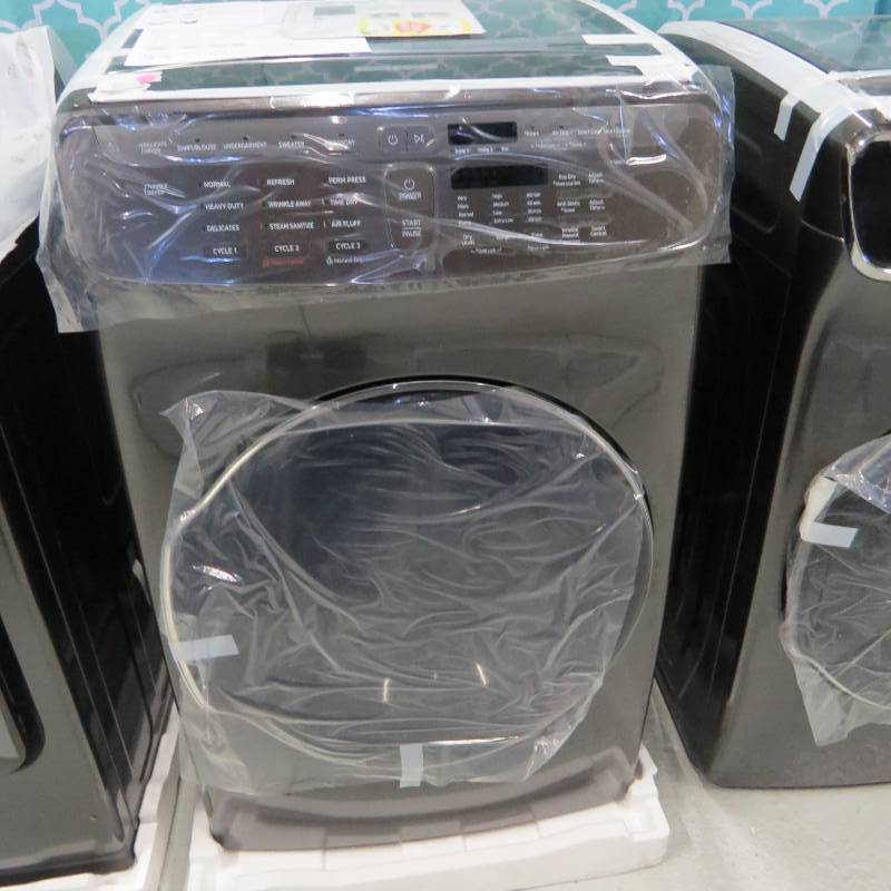 lot 54 image: Samsung - 7.5 cu ft - FlexDry Dryer - in Black Stainless Steel
