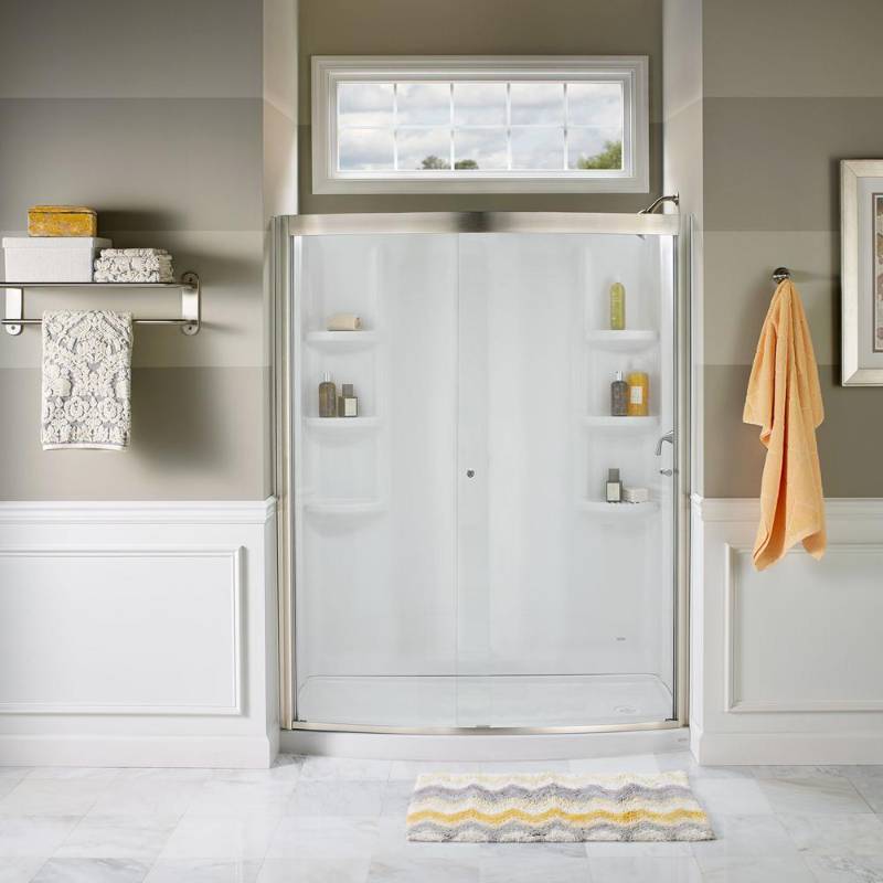 lot 73 image: American Standard - Ovation Framed Sliding Shower Door