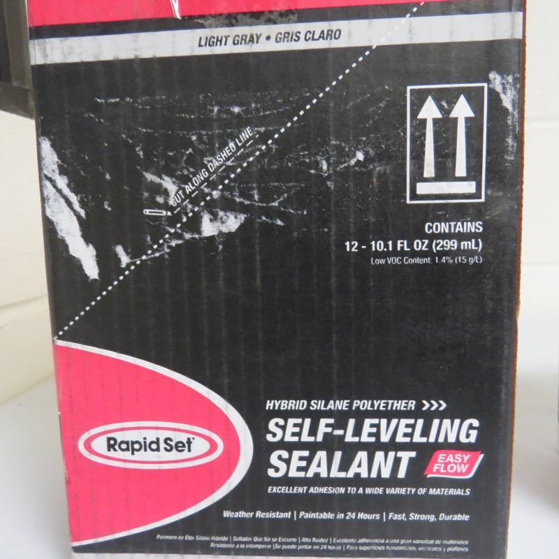 lot 80 image: 10 tubes - Rapid Set Self-Leveling Sealant - in Gray - 10.1 oztube