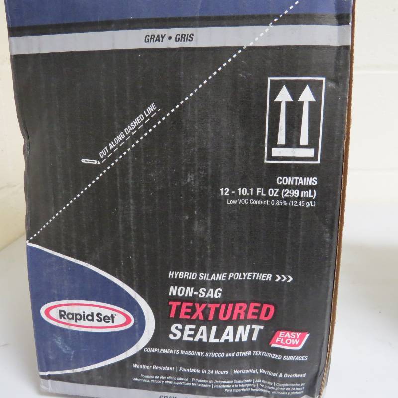 lot 81 image: 12 tubes - Rapid Set - 10.1 oztube - Sealant - in Gray
