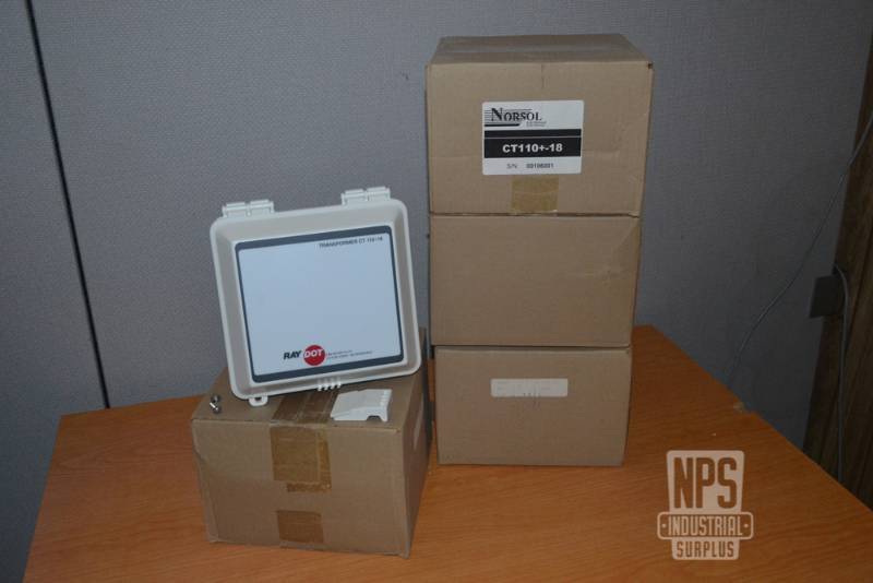 lot 9 image: (4) NEW Raydot Control Transformers in Enclosures