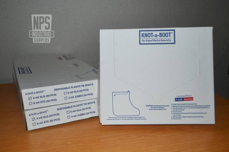 lot 47 image: 3 NEW Cases Knot-A-Boot Disposable Boot Covers