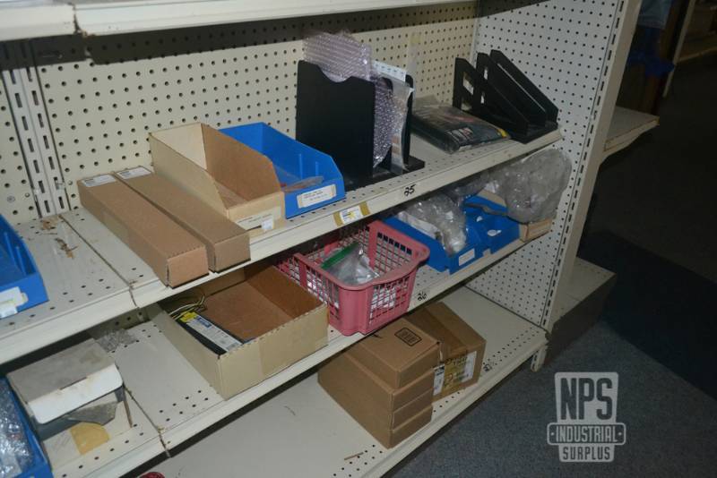 lot 66 image: Contents of Shelf 25,26,27  - Brooder House Sockets, Hardware and More