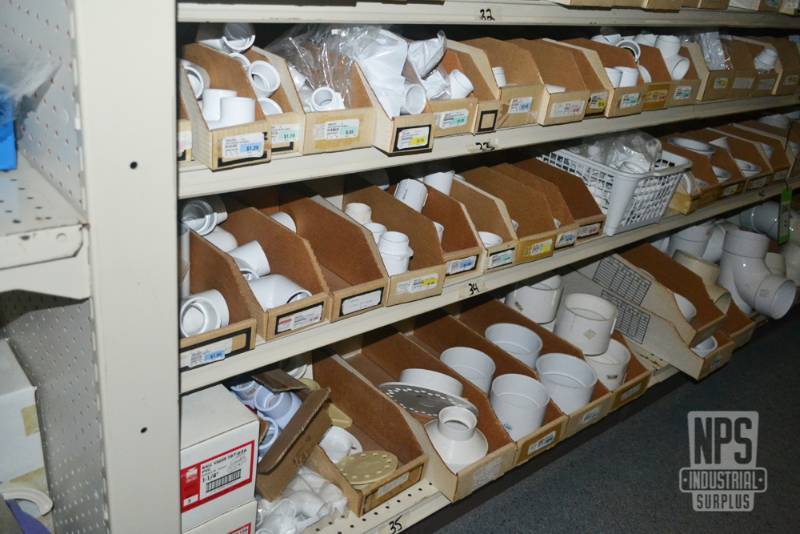 lot 79 image: Contents of Shelf 33,34,35  - SCH 40 Pipe Fittings