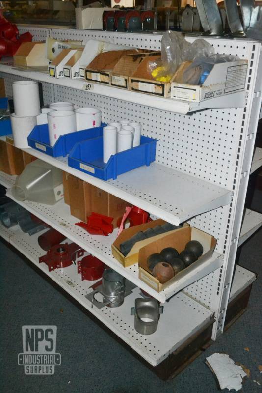 lot 97 image: Contents of Shelf 107,108,109,110  - Assorted Ag Parts and Hardware