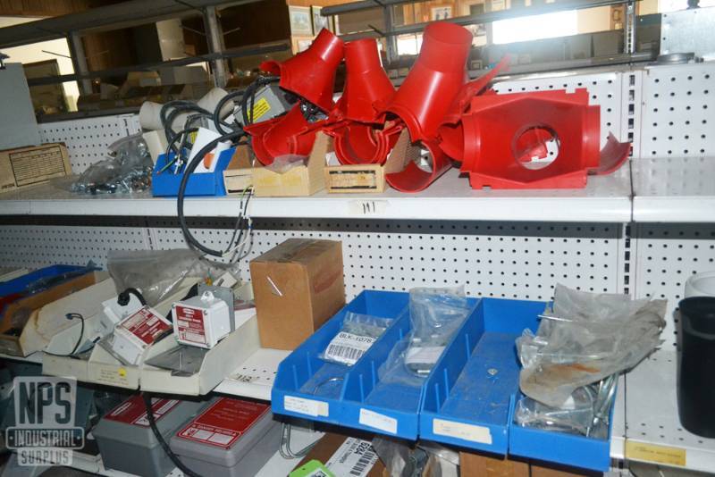 lot 98 image: Contents of Shelf 111,112  - Assorted Ag Parts, U-Bolts and Hardware