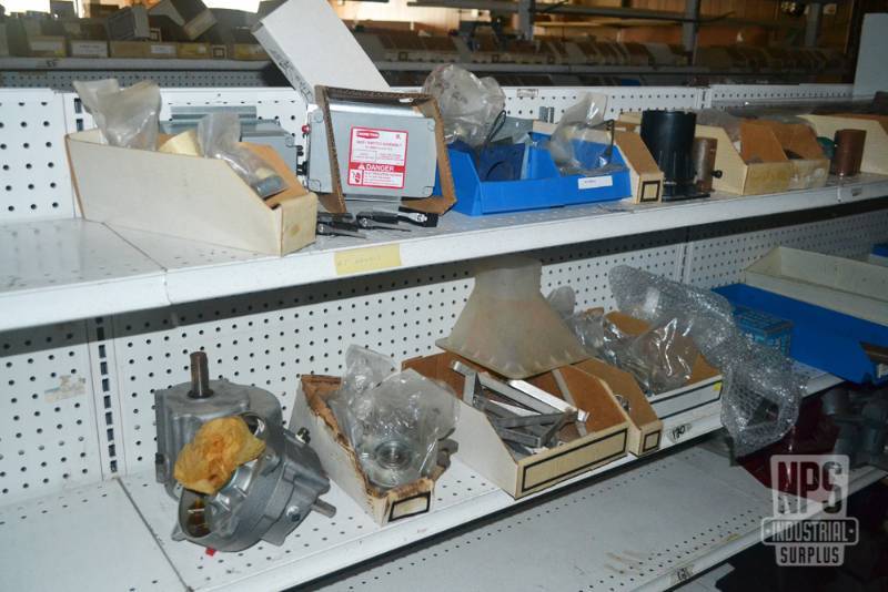lot 102 image: Contents of Shelf 119,120  - Assorted Ag Parts and (2) Choertime Switches #46051