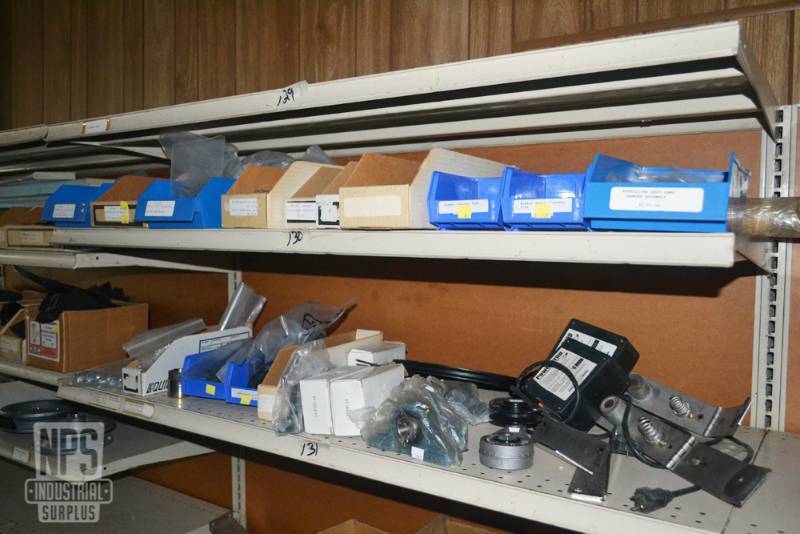 lot 110 image: Contents of Shelf 130,131  - Pillow Block Bearings, Springs and Assorted Hardware