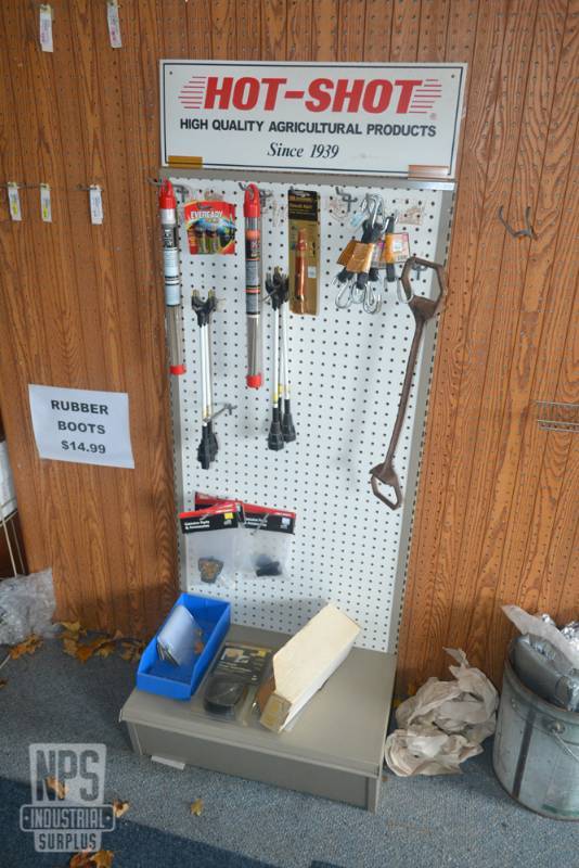 lot 119 image: HOT SHOT Display and Contents - Welding Rods - Stock Prod Parts, Tools and More