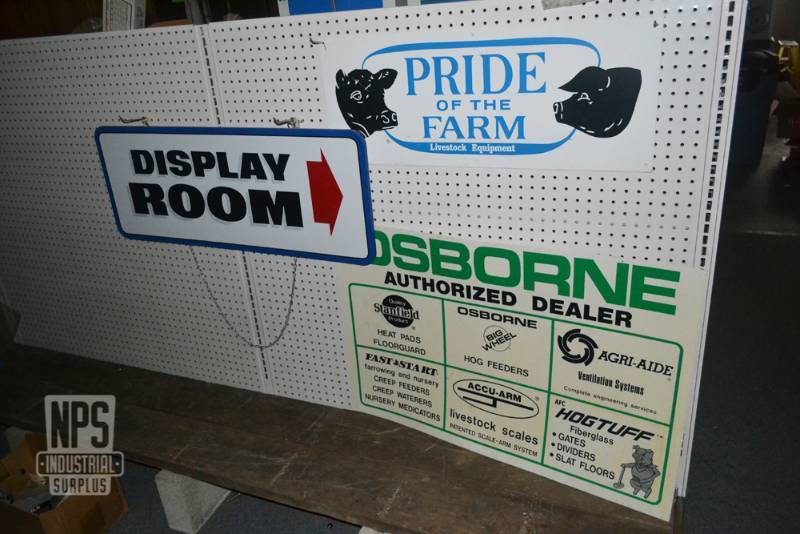 lot 131 image: (3) Advertising  Informational Signs