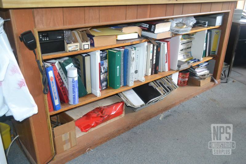 lot 133 image: Contents Under Counter - Manuals, Tools, CB radio and More