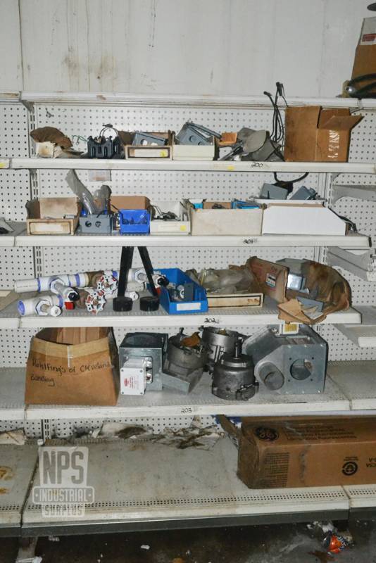 lot 143 image: Contents of Shelf 200,201,202,203  - Gearboxes, Valves, Capacitors and More