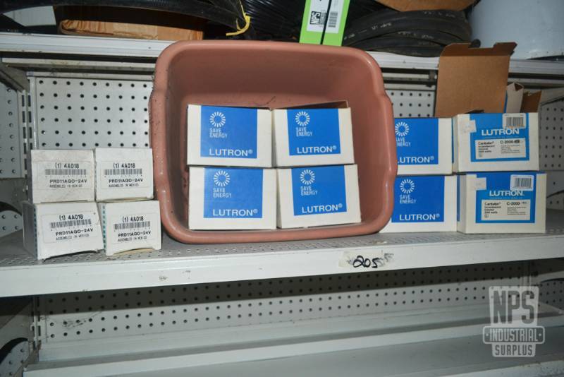 lot 145 image: Contents of Shelf 205  - Simens 4A018 and Lutron C-2000 Dimmers