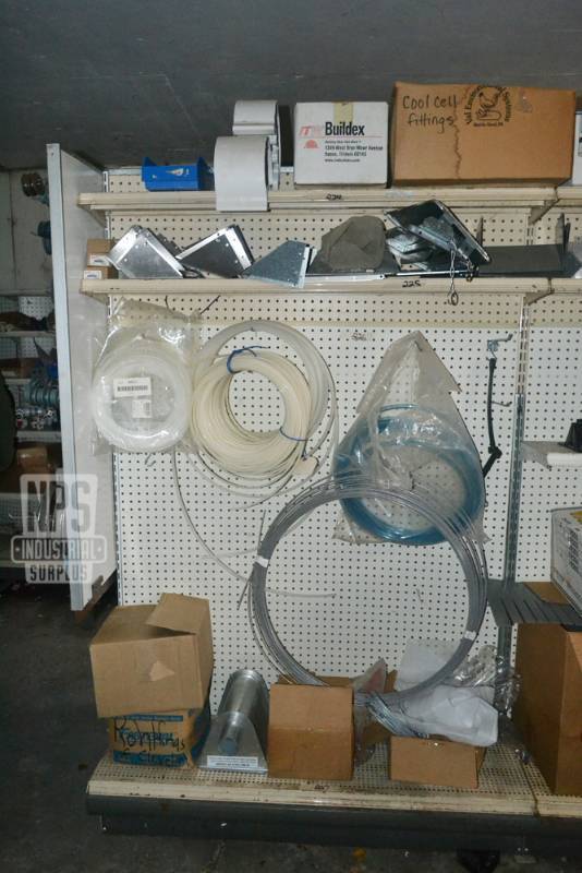 lot 152 image: Contents of Shelf 224,225,226,227  - Various Tubing and Ag Parts