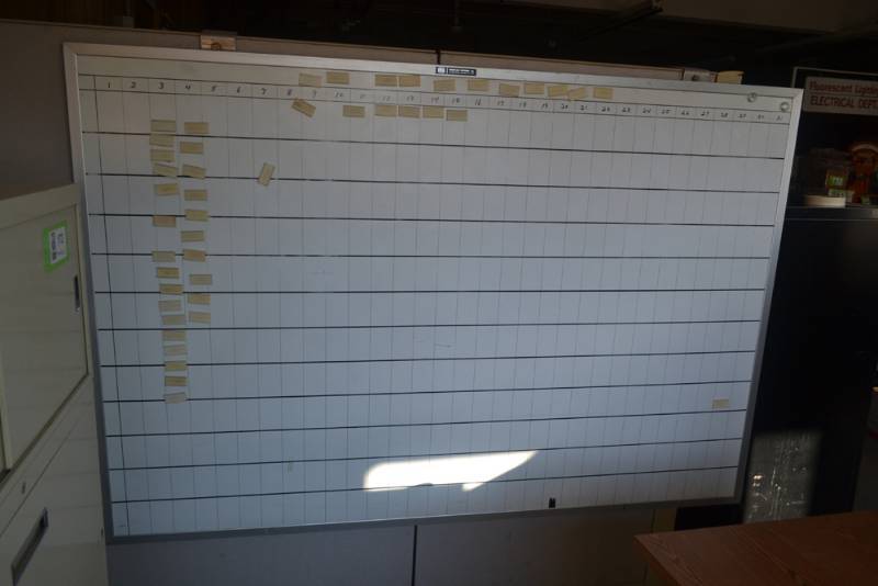 lot 173 image: Dry Erase White Board 73 x 49