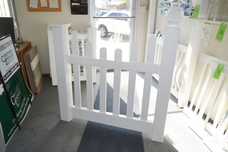 lot 201 image: Country Estate PVC Fencing Sample 51 tall x 56 Wide