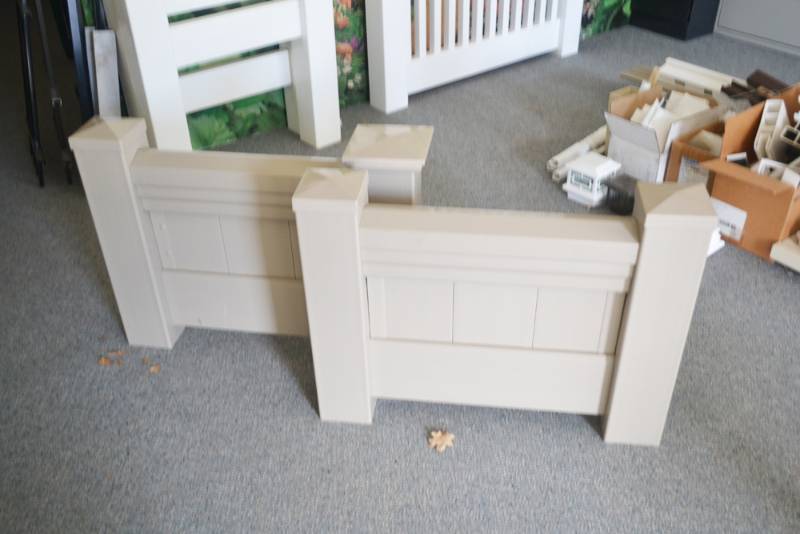 lot 205 image: (2) Country Estate PVC Fencing Samples  31 x 24