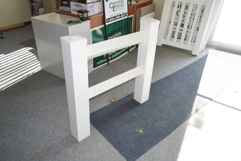 lot 213 image: Country Estate PVC Fencing Samples  36 x 36