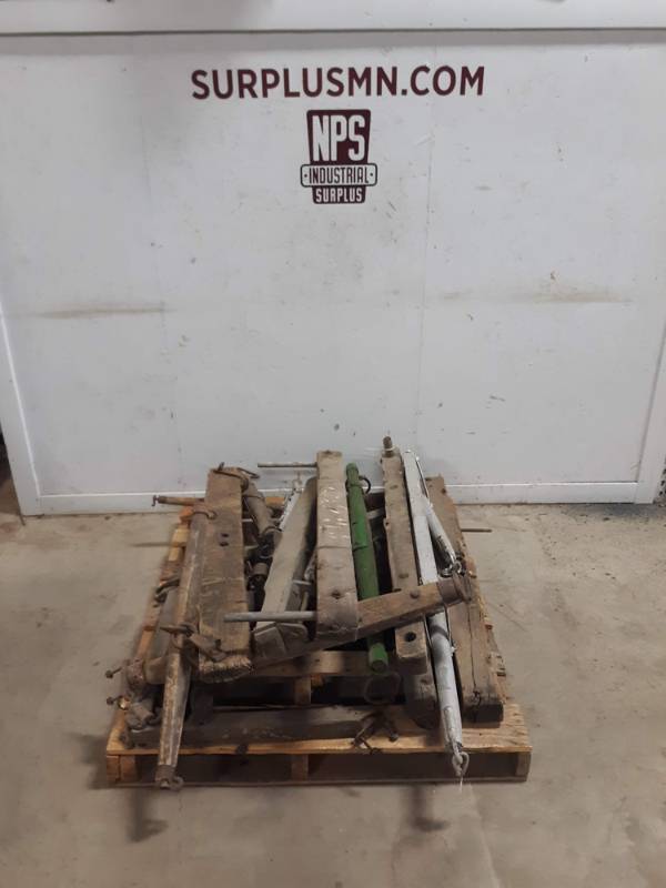 Pallet Lot of Vintage Wagon Parts and Eveners - Great Decor