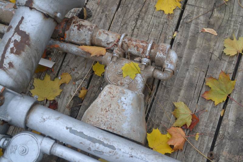 Vintage Steel  Cast iron Light Pole Approx 23 Long