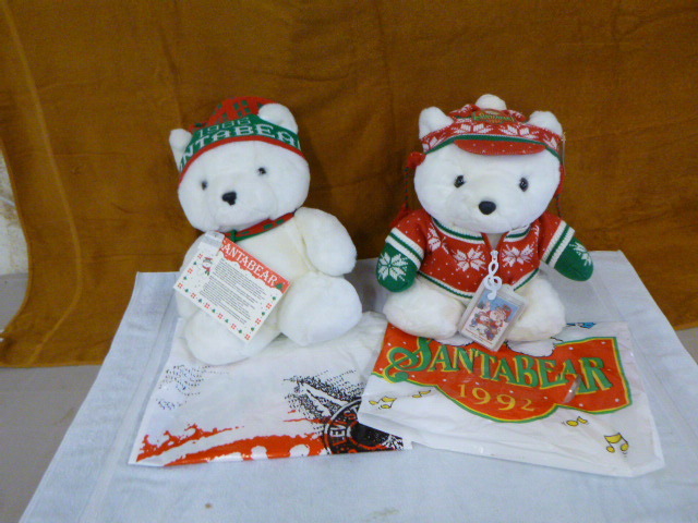 lot 43 image: 2 Dayton Hudson (1986 and 1992) Santa Bears