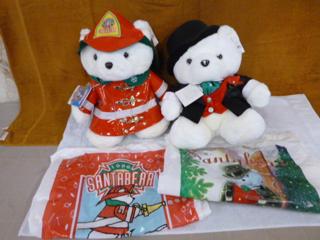 lot 47 image: 2 Dayton Hudson (1996 and 2000) Santa Bears