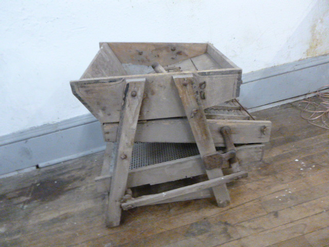 lot 55 image: Vintage Owens Fanning Mill Grain Cleaner