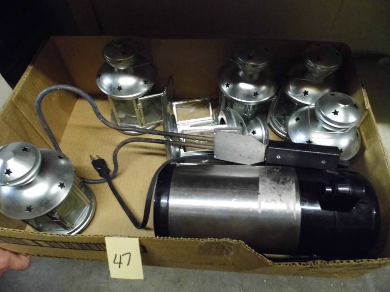 lot 47 image: Hot Pot - Candle Holders - Charcoal Starter