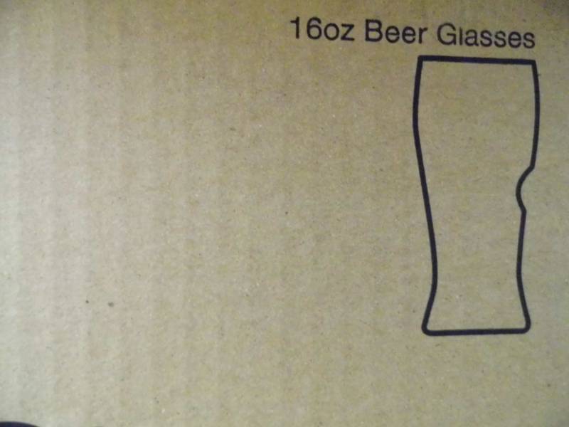 lot 136 image: Shatter Proof Beer Glasses